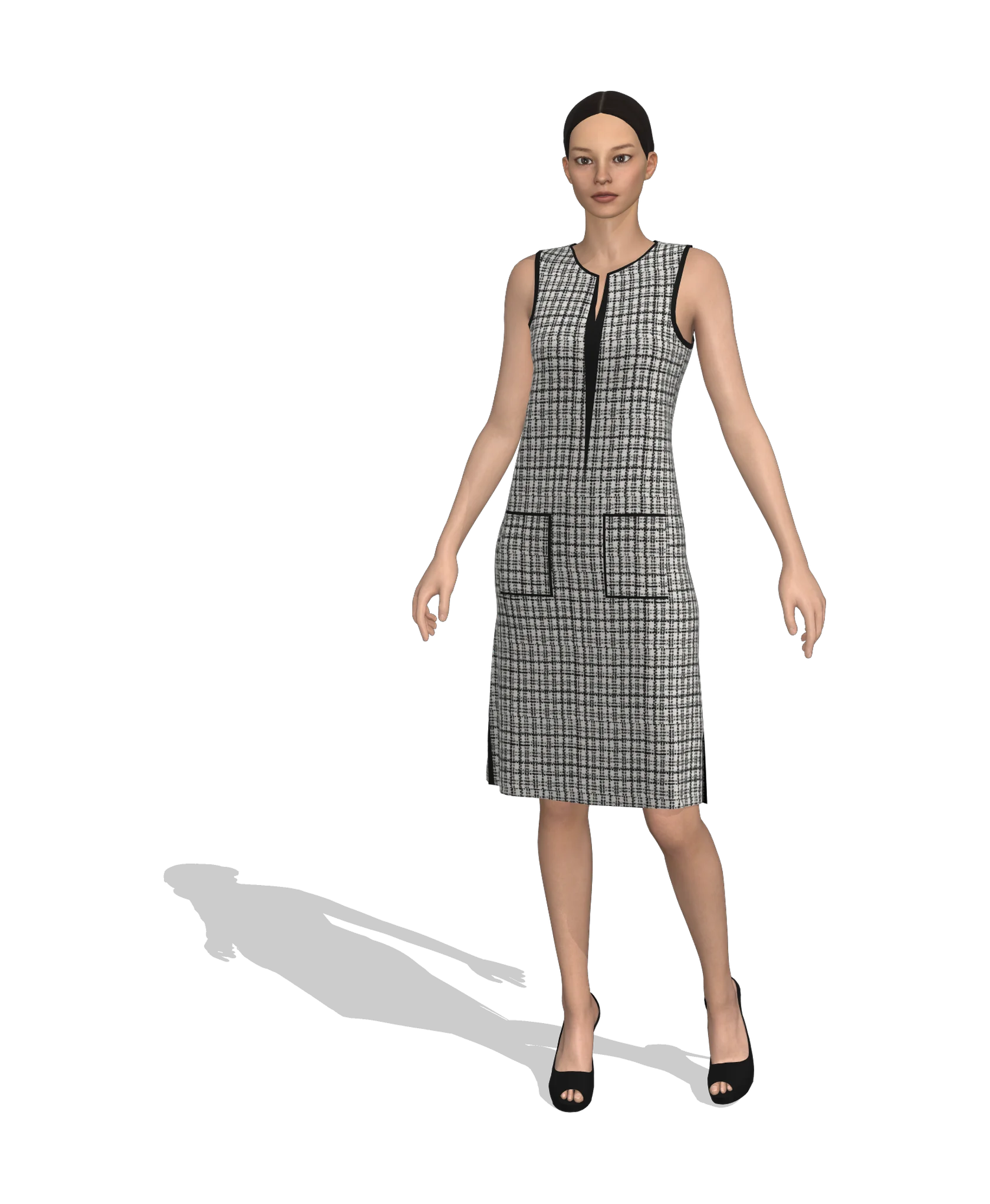 KDscion p133 sleeveless sheath dress